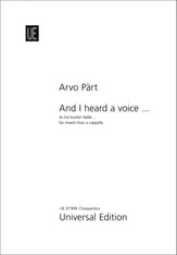 And I heard a voice... SATB choral sheet music cover